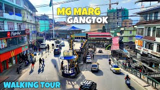 Walking at mg marg gangtok | Mg marg walking tour | Mg market gangtok daytime | Mg market gangtok