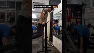 Lower + Middle Chest Workout #chestworkout #chestday #chest #benchpress #dips #exercise #workout