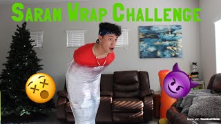 Extreme Saran Wrap Challenge!! **tougher than it looks**