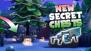 new secret christmas tree chest locations fortnite battle royale christmas update - fortnite secret chest locations
