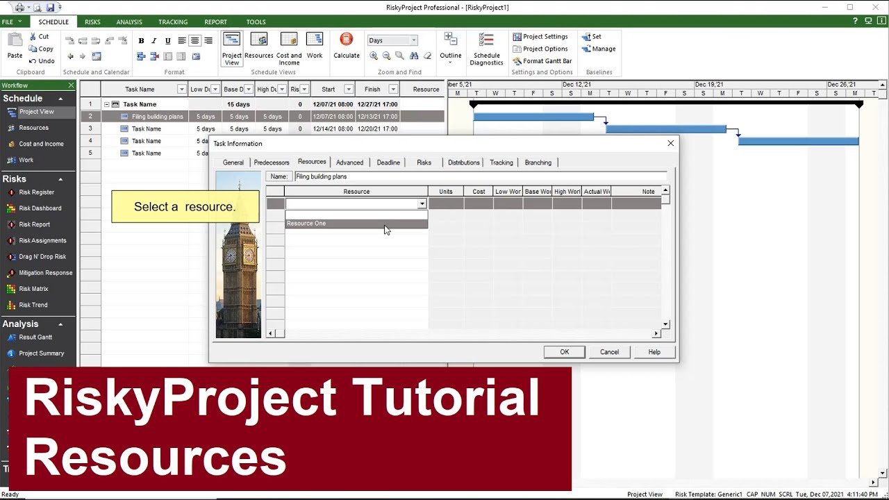 Riskyproject Tutorial Resources Youtube