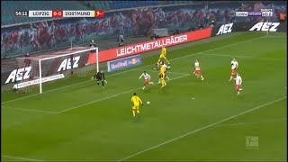 Jadon Sancho goal vs RB Leipzig | RB Leipzig vs Borussia Dortmund | 0-1 |