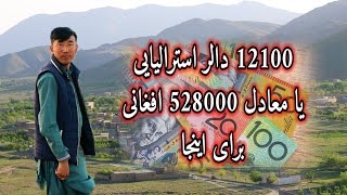 کمک های خیرین مبلغ 12100 دالر استرالیایی معادل 528000 افغانی،  این پول به کجا به مصرف خواهد رسید؟