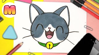 Como dibujar un GATO KAWAII 💖 FACIL PASO A PASO 💖  como dibujar un gatito bebe con Jape
