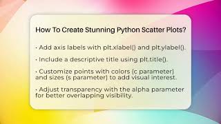 How To Create Stunning Python Scatter Plots? - Python Code School