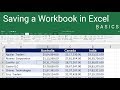 Excel - Saving Workbooks