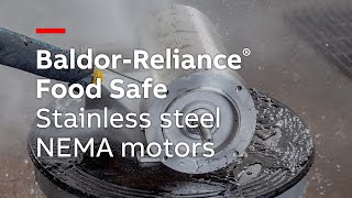 Baldor-Reliance Food Safe stainless steel NEMA motors