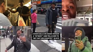 NYC Melanin Master Terrorizes the Streets of New York Calling everybody MONKEY!!!!