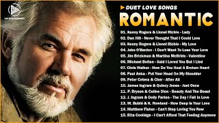Top Duets Love Songs 2023 - Kenny Rogers, Lionel Richie, Peabo Bryson - Relaxing Oldies Love Songs