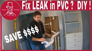 How to Fix a Leak in Pvc Pipe | PVC repair coupling