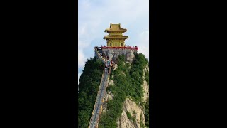 此生一定要来爬一次老君山，看看金顶是如此美妙! 如果你到不了老君山，那我就把老君山带给你 #旅行大玩家 #风景 #shorts