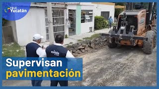 🔷Supervisan repavimentación en el poniente de Mérida🚘 | TELE Yucatán