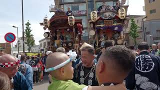 青梅大祭　宵宮祭り　勝沼町の山車と西分町の山車　2024/05/02  a17