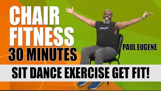 Chair Fitness Aerobics Workout | Sit Dance Exercise Get Fit | Low Intensity | 30 Minutes