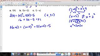 Evaluating Functions Example #1