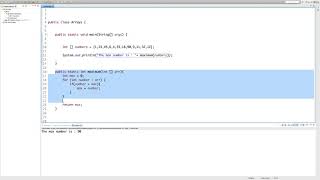 Java: Array methods (maximum, sum and membership)