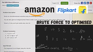 7.0 PAIR WITH GIVEN DIFFERNCE (Two Pointers)-Interviewbit #twopointers#interview