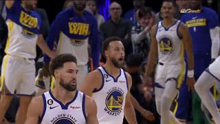 Explain One Play: Steph Curry & Klay Thompson Pick and Roll cooks Tyler Herro, turns off the Heat