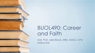 BUOL490: Unit 1 - Course Introduction and Overview