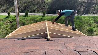 building small home porch/ pequeño porche de casa