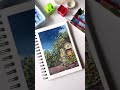 night painting using himi gouache artshorts shortviral gouachepainting painting art