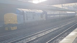 37688 arriving and leaving Newport with epic thrash and tones doing 5Z35 Newport docks to crewe H.S