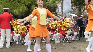 【ダンス】 北九州市 消防音楽隊 若園タウンパレード Japanese firefighting band dance P1012255