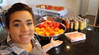 Starting on Postpartum Freezer Meals with Locally Grown Produce!
