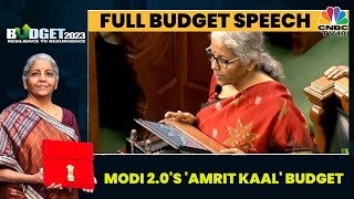 FM Nirmala Sitharaman's FULL BUDGET SPEECH | Bumper Capex, No Income Tax Till ₹7 Lakh | Budget 2023
