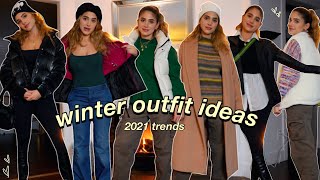 WINTER OUTFIT IDEAS 2021 ❄️📚 cozy but cute (lots of layering)