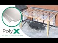 POLY X Modular Polycarbonate Roof System Installation video