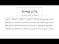 SAVAGE LOVE - Jason Derulo ft. Jawsh 685 | String Quartet Sheet Music