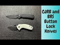 Just a Couple Button Lock EDC Knives that Won't Break Your Bank. CJRB Pyrite and BRS E-Volve Apache