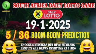 19/1/2025 SA Daily Lotto Game Prediction I SA Daily Lotto prediction today I South Africa Lottery