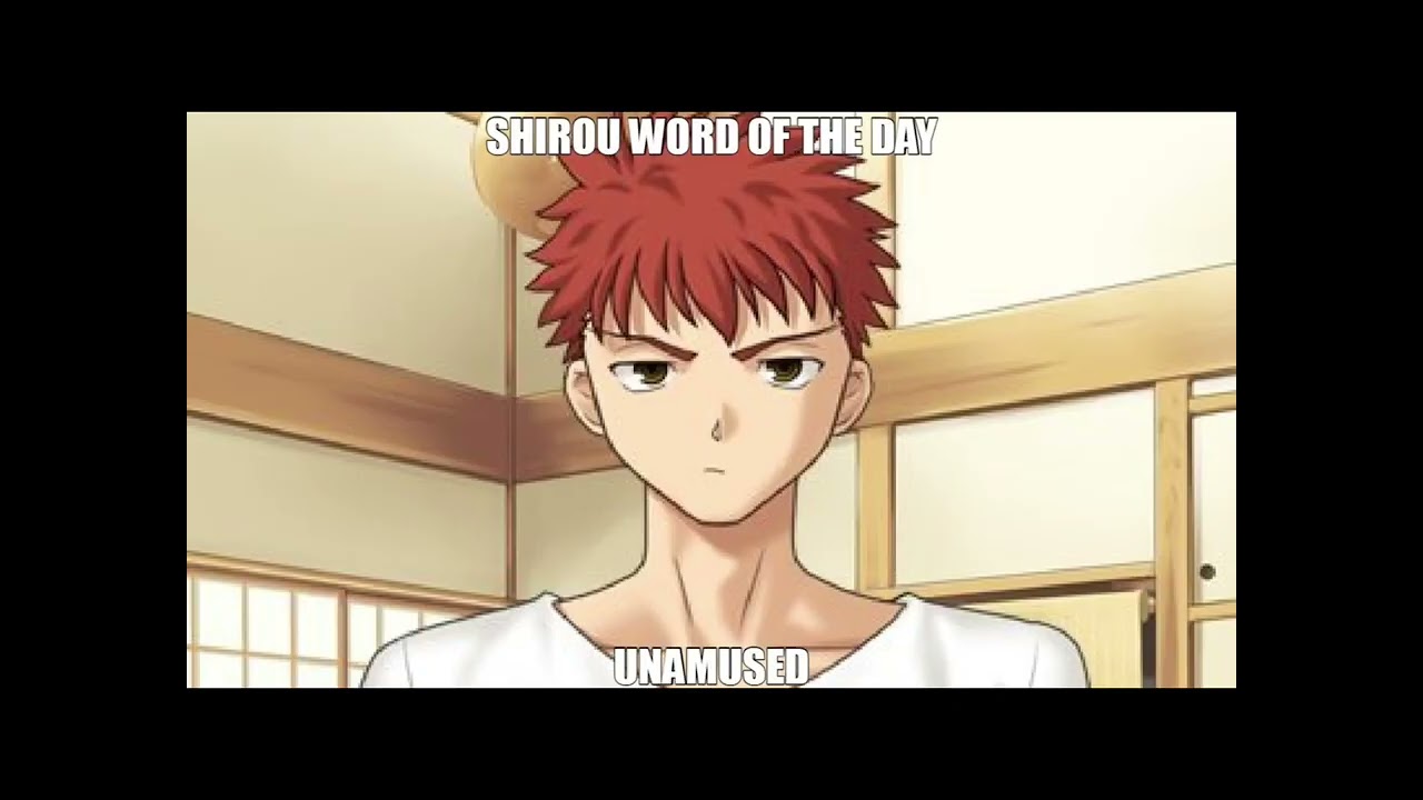 Happy Shirou Day I Love Swords Youtube