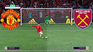 MANCHESTER UNITED vs WEST HAM [Penalty shootout] FIFA 22