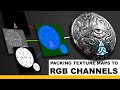 Unreal Engine 5 & Photoshop - Packing PBR texture maps to RGB channels for Unreal Engine 5