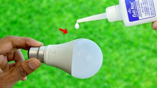 Just Put Super Glue on the Led Bulb and you will be amazed