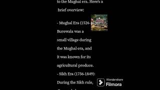 History of Burewala