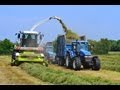 Silage 2013. Claas Jaguar 890 + 7 Tractors Hauling