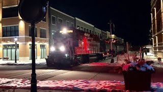 WAMX 3928 Leads a Short Train Through Middleton, WI