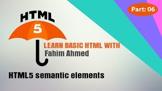 HTML5 semantic elements (Basic html part-06)