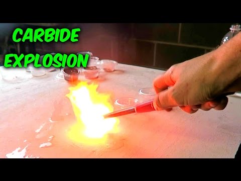 Calcium Carbide Science Experiment Youtube