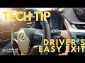 Lexus Tech Tip- Driver's Seat Easy Exit