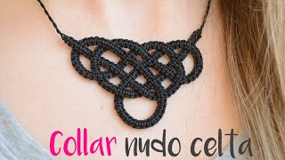 Cómo hacer un collar de nudo celta y macramé # 225😍😍