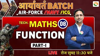 Function for airforce, navy, icg | Complete Maths for Airforce X Group  | Airforce Maths Class