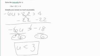 Solving linear inequality type 3