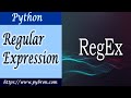 Python RegEx | Python Regular Expressions Tutorial | Python Tutorial | Python Training | Pybron