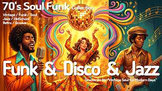 70's Funk & Disco Soul Grooves ✨70s Refined Funk Celebration Party 🥂 Soul Funk, Jazz Funk Mix 🔥