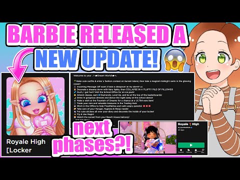 BARBIE JUST RELEASED ANOTHER GAME UPDATE! Next Phase Is COMING? Game Page UPDATED! Royale High
